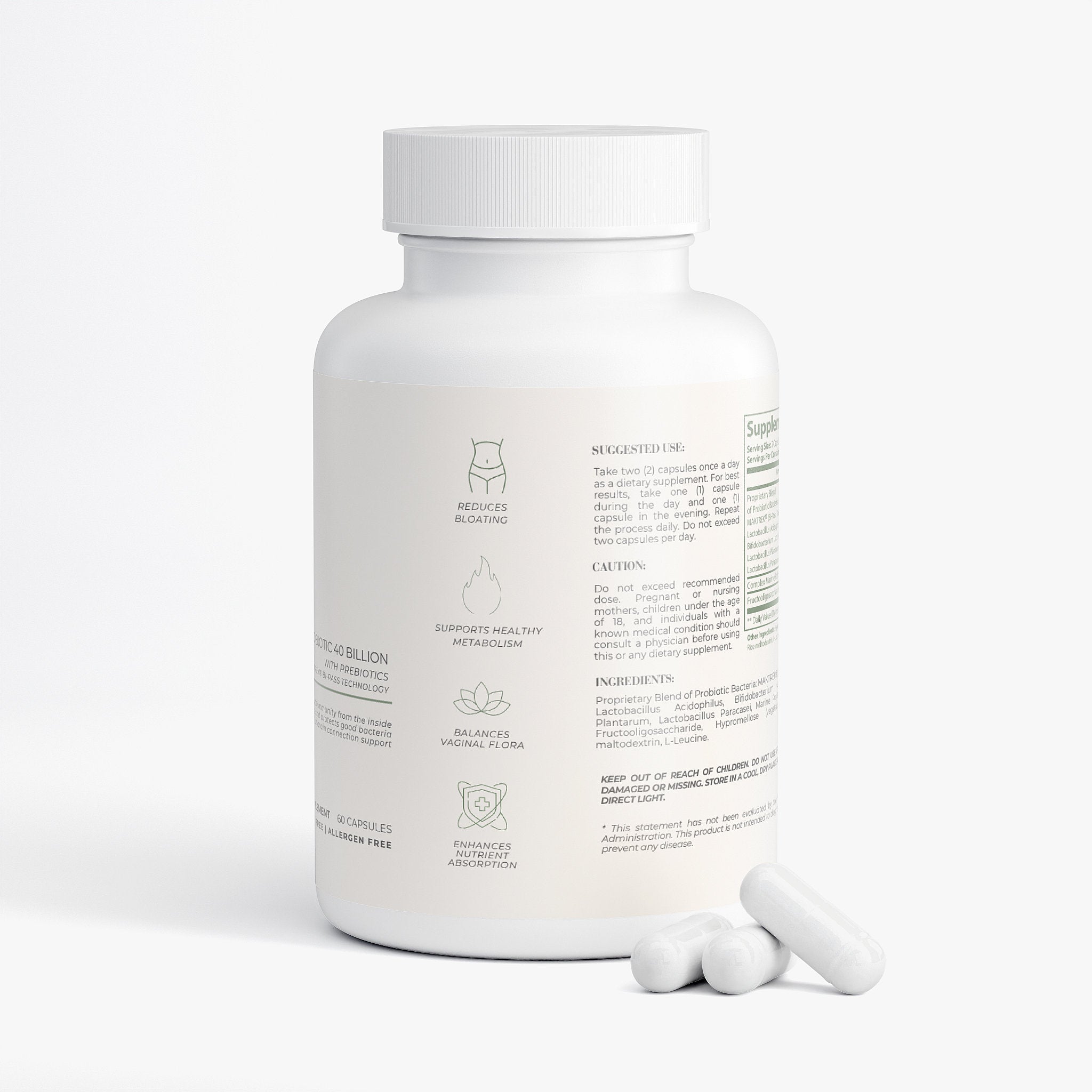 Probiotic 40 Billion with Prebiotics
